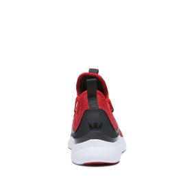 Supra Mens FACTOR Risk Red/Black/White Low Top Shoes | CA-84293